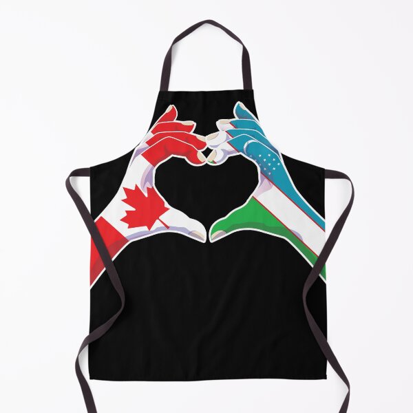 Aperçu de l'œuvre Ouzbékistan Ouzbek Ouzbeg Usbeg Canadien Canada Amour Coeur Paix créée et vendue par FlagX.