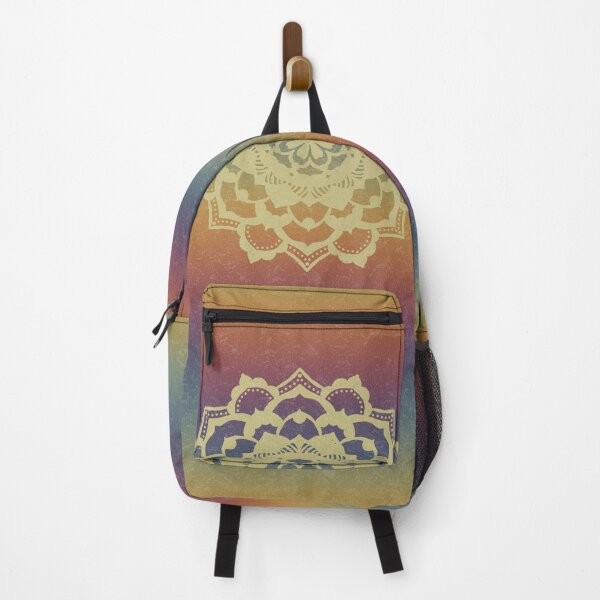 Item preview, Deva Mandala - Rainbow Sunset + Gold designed and sold by Irene Estelle.