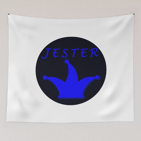 Item preview, Hat and name of blue jester, jester or joker in a circle designed and sold by shennix.