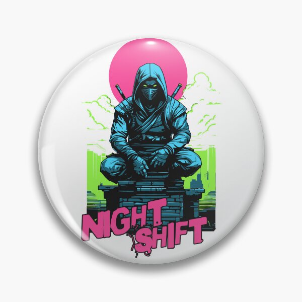 Item preview, Productive Night Shift Worker Cool Ninja  designed and sold by CyberWindow.