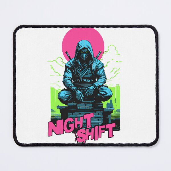 Item preview, Productive Night Shift Worker Cool Ninja  designed and sold by CyberYogi.