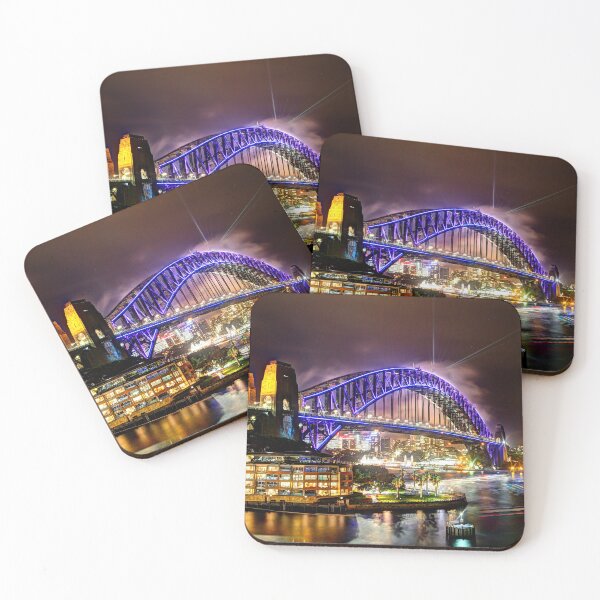 Item preview, Sydney Harbour Bridge Bathed in Blue V designed and sold by Blackadder Photography.