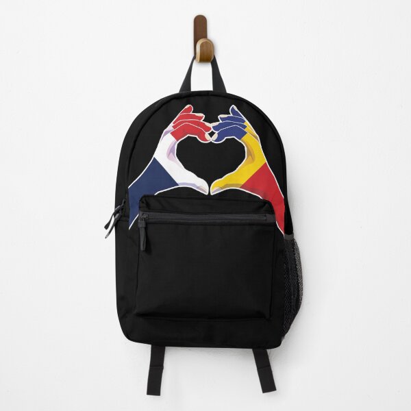 Item preview, Romania Romanian France French Love Heart Peace designed and sold by FlagX.