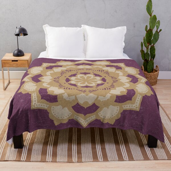 Item preview, Deva Mandala - Beet, Fawn, Dove designed and sold by Irene Estelle.