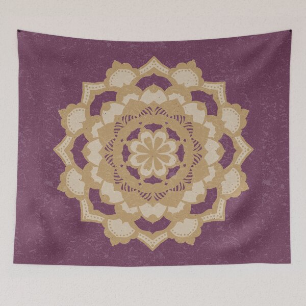 Item preview, Deva Mandala - Beet, Fawn, Dove designed and sold by Irene Estelle.