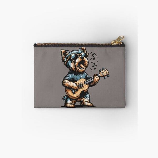 Item preview, Dog Playing Guitar Singing Yorkshire Terrier Funny Yorkie designed and sold by d247.