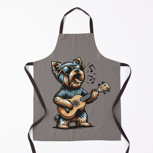 Item preview, Dog Playing Guitar Singing Yorkshire Terrier Funny Yorkie designed and sold by d247.