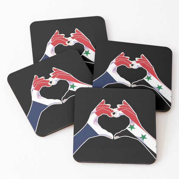 Item preview, Syria Syrian France French Love Heart Peace designed and sold by FlagX.