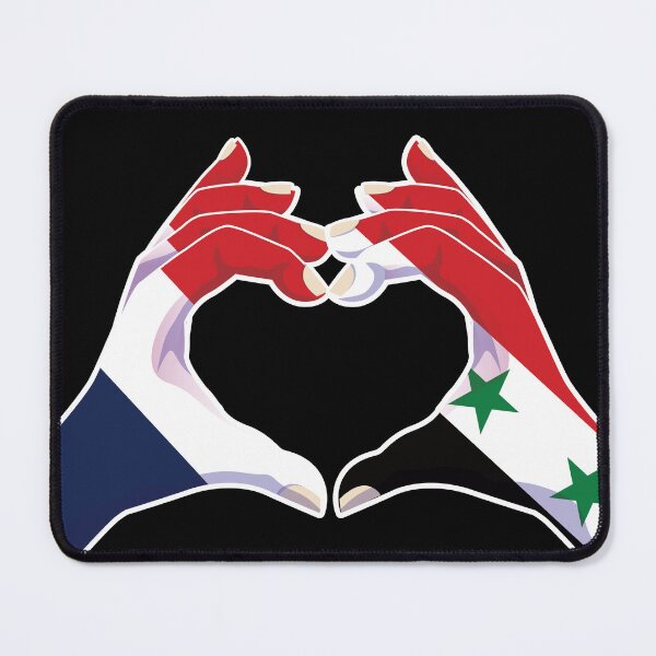 Item preview, Syria Syrian France French Love Heart Peace designed and sold by FlagX.