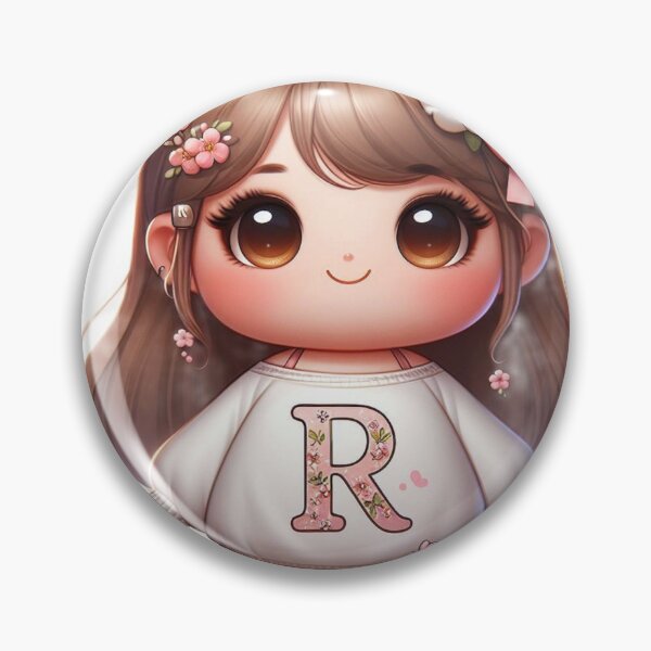 Item preview, 'R' Name Art with Mini Flowers" designed and sold by Vaidustock.