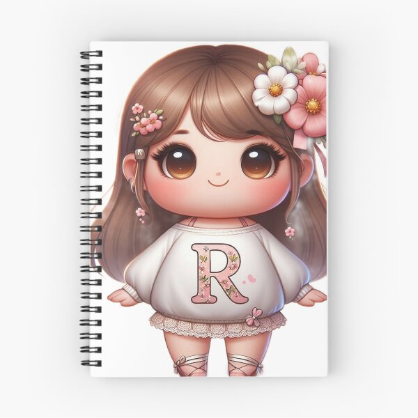 Item preview, 'R' Name Art with Mini Flowers" designed and sold by Vaidustock.