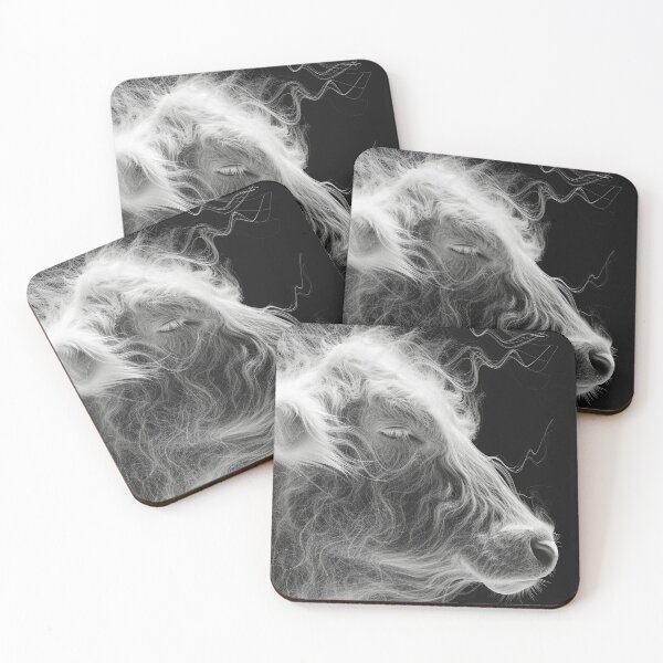 Item preview, Hairy cow abstract designed and sold by Brendon987.