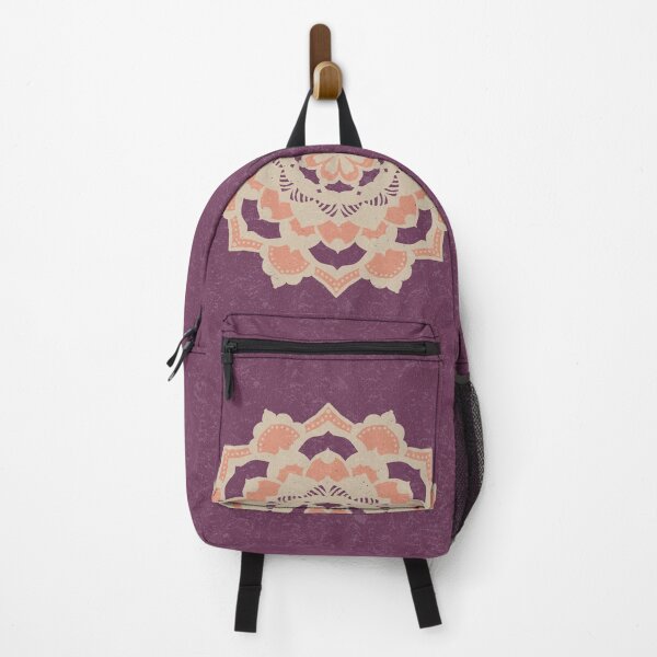 Item preview, Deva Mandala - Beet, Dove, Coral designed and sold by Irene Estelle.
