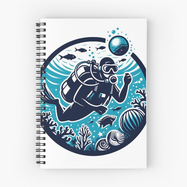 Item preview,  Deep sea diving scuba diving in ocean designed and sold by vectorillus.