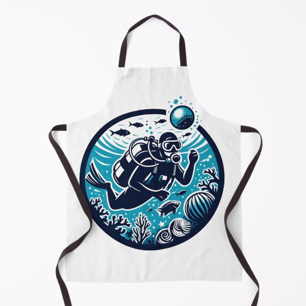Item preview,  Deep sea diving scuba diving in ocean designed and sold by vectorillus.