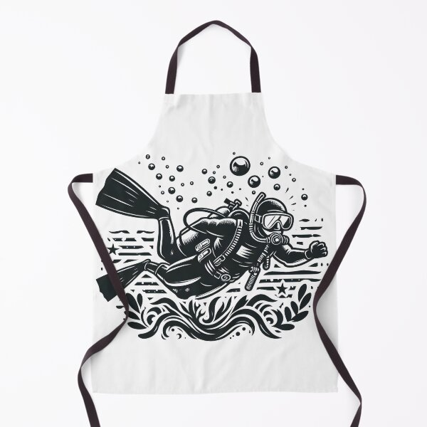 Item preview, Deep sea diving scuba diving in ocean designed and sold by vectorillus.