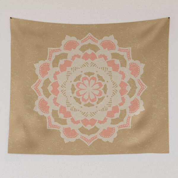 Item preview, Deva Mandala - Fawn, Dove, Coral designed and sold by Irene Estelle.