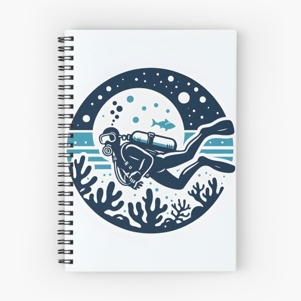 Item preview, Deep sea diving scuba diving in ocean designed and sold by vectorillus.