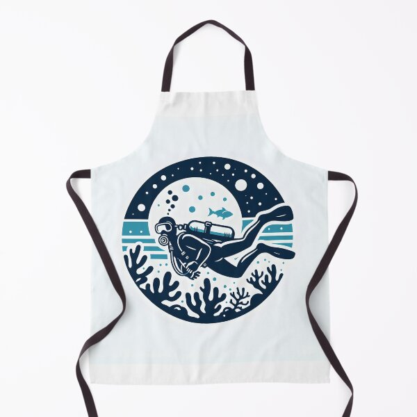 Item preview, Deep sea diving scuba diving in ocean designed and sold by vectorillus.