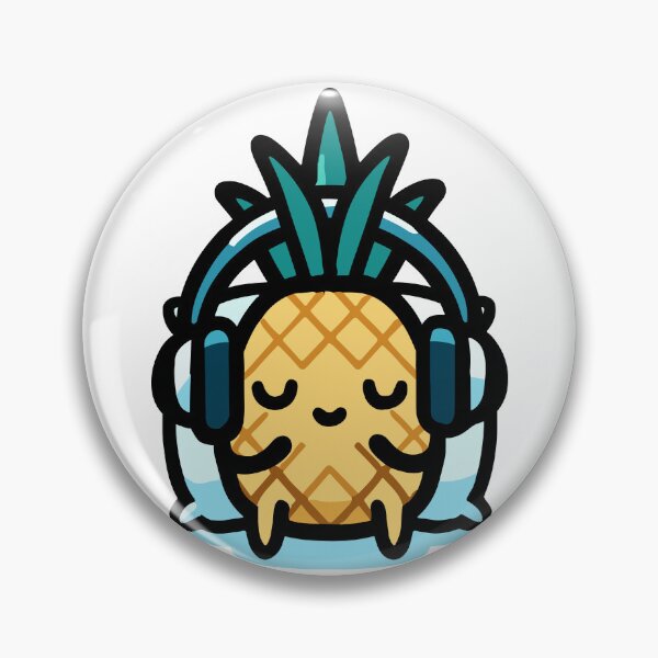 Artikelvorschau, Süße Ananas, die Musik hört entworfen und verkauft von BluRockDesigns.