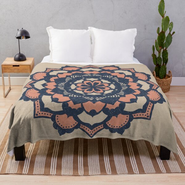 Item preview, Deva Mandala - Dove, Dusk, Coral designed and sold by Irene Estelle.