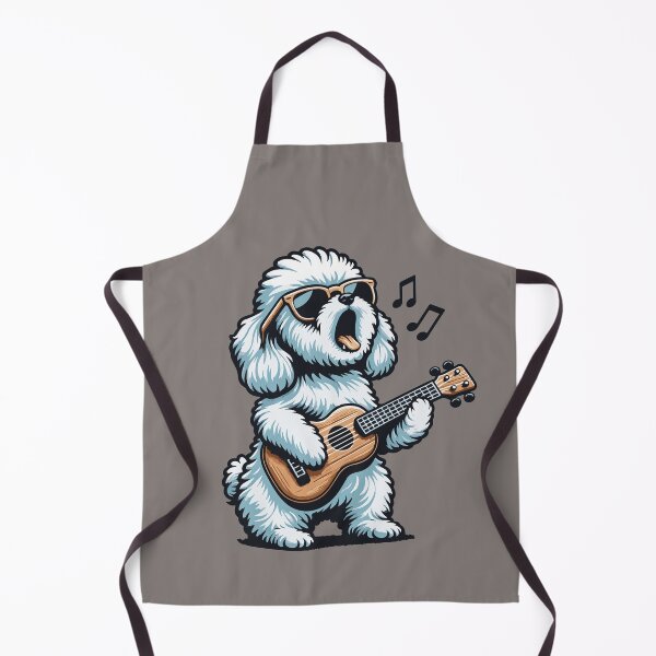 Item preview, Dog Playing Guitar Singing Maltese Poodle Funny Doodle designed and sold by d247.