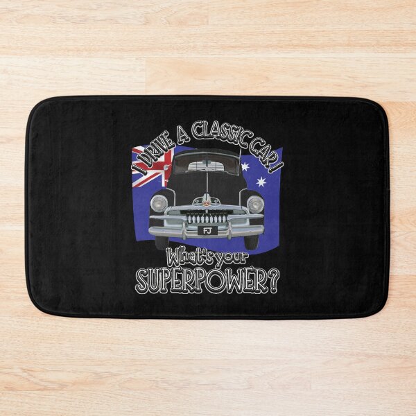 Item preview, Black FJ Holden with Australian Flag - I DRIVE A CLASSIC CAR, whats your SuperPower? designed and sold by Michael van der Hoorn.