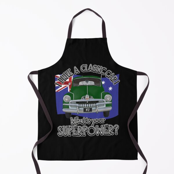 Item preview, Green FJ Holden with Australian Flag - I DRIVE A CLASSIC CAR, whats your SuperPower? designed and sold by Michael van der Hoorn.
