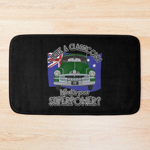 Item preview, Green FJ Holden with Australian Flag - I DRIVE A CLASSIC CAR, whats your SuperPower? designed and sold by Michael van der Hoorn.