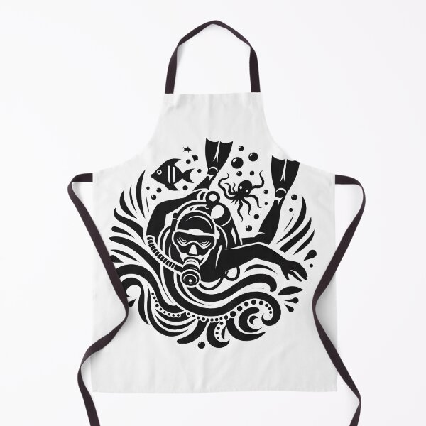 Item preview,  Deep sea diving scuba diving in ocean designed and sold by vectorillus.
