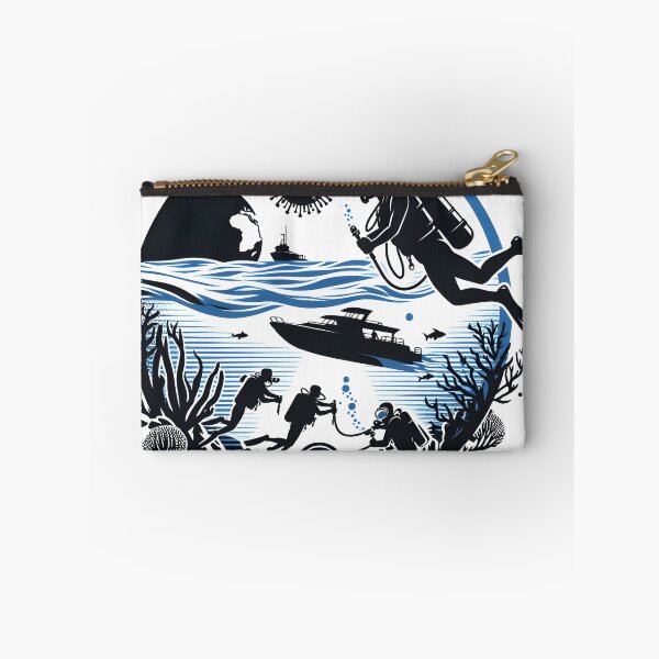 Item preview, Deep sea diving scuba diving in ocean designed and sold by vectorillus.
