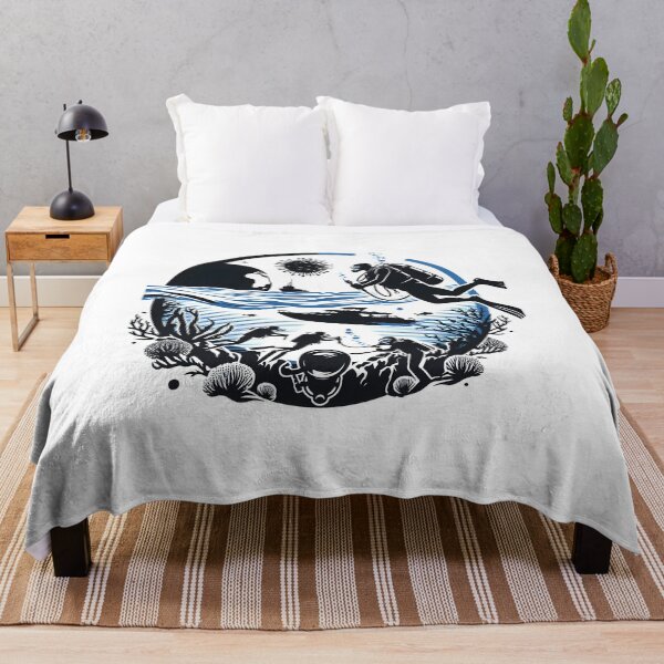 Item preview, Deep sea diving scuba diving in ocean designed and sold by vectorillus.