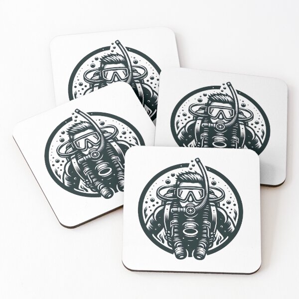 Item preview, Deep sea diving scuba diving in ocean designed and sold by vectorillus.
