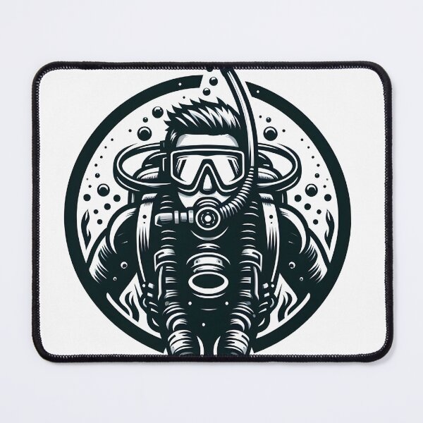 Item preview, Deep sea diving scuba diving in ocean designed and sold by vectorillus.