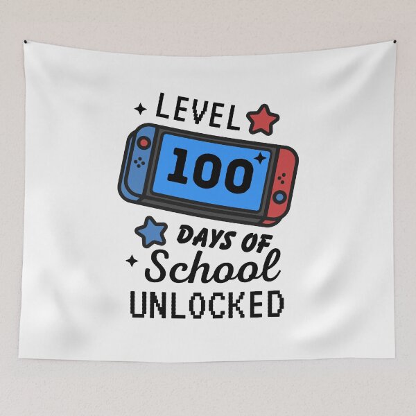 Item preview, Level 100 Days Of School Unlocked - Funny 100th Day of School designed and sold by BopleDesigns.