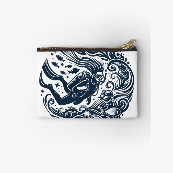 Item preview, Deep sea diving scuba diving in ocean designed and sold by vectorillus.