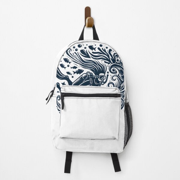 Item preview, Deep sea diving scuba diving in ocean designed and sold by vectorillus.
