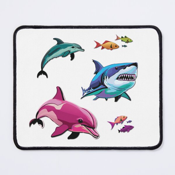 Item preview, Shark Week Gang with Dolphins and Fish designed and sold by sweetdreamers.