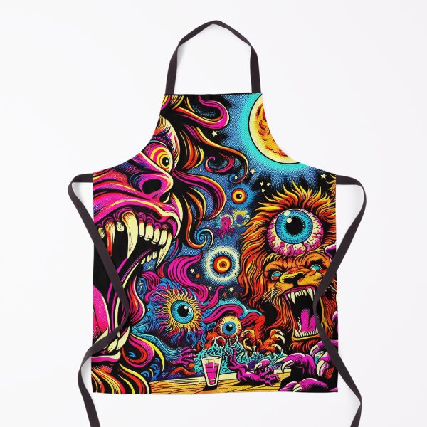 Item preview, Trippy Psychedelic Cosmic Space Lions designed and sold by AIPixelMaster.