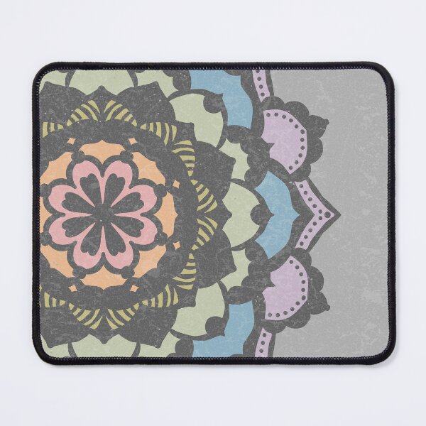 Item preview, Deva Mandala - Fog, Slate, Rose, Melon, Gold, Tea, Sky, Dust designed and sold by Irene Estelle.