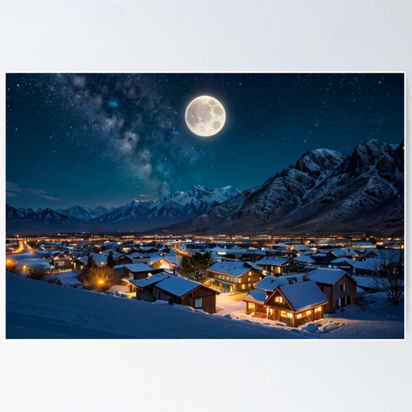 Item preview, Full Moon Over The Foothills designed and sold by FloridaMoon.