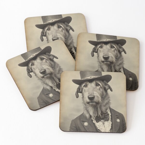 Item preview, Irish Wolfhound Vintage Cowboy #2 designed and sold by TheHotEnd.