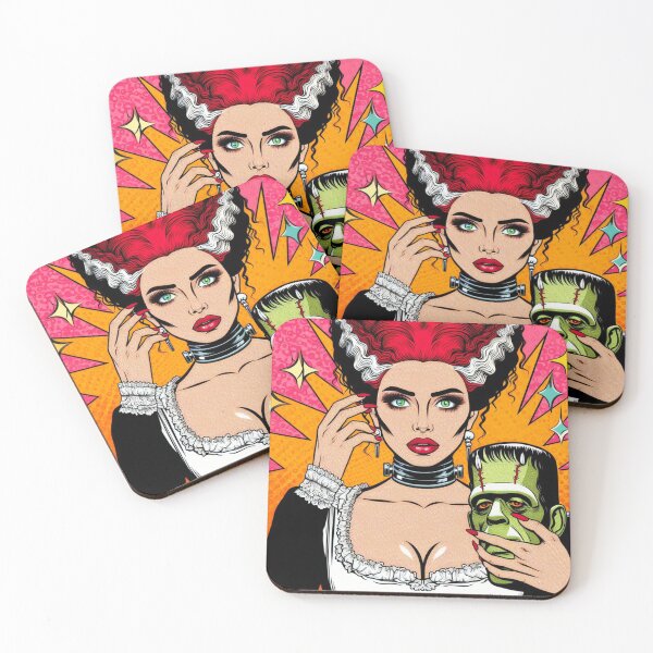 Item preview, Bride of Frankenstein pop art designed and sold by wiccantoadstyle.