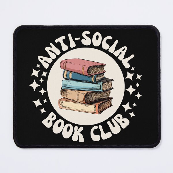 Item preview, Anti-Social Book Club, Booktrovert Aesthetic Bookish designed and sold by Stuffspot.