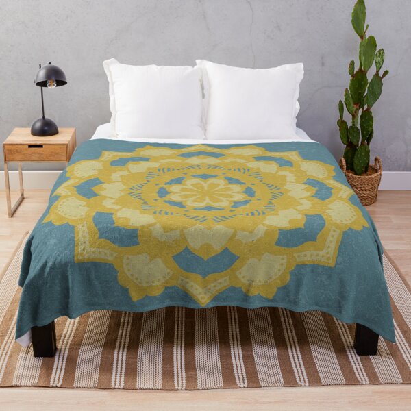 Item preview, Deva Mandala - Peacock, Saffron, Gold designed and sold by Irene Estelle.