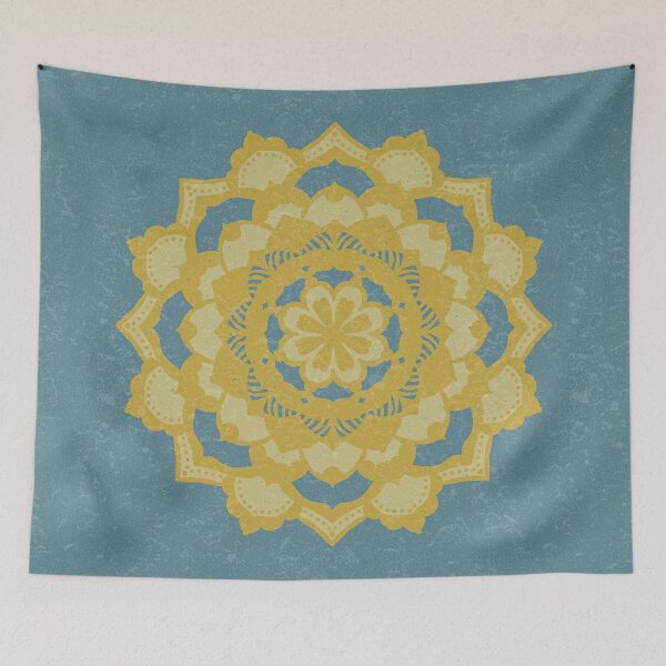 Item preview, Deva Mandala - Peacock, Saffron, Gold designed and sold by Irene Estelle.