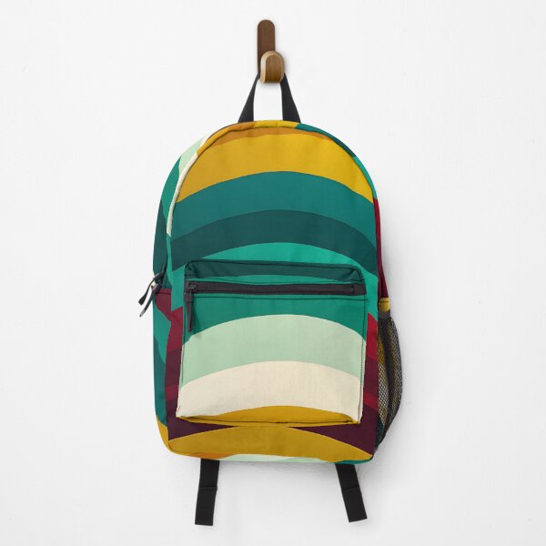 Item preview, Horizontal Fluid Wavy Pattern Emerald green, Mustard designed and sold by Prints and Lifestyle.