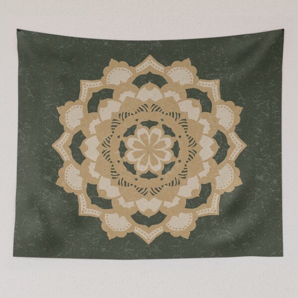 Item preview, Deva Mandala - Pine, Fawn, Dove designed and sold by Irene Estelle.