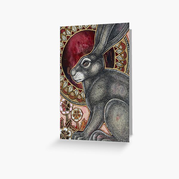 Sacred Hare Greeting Card