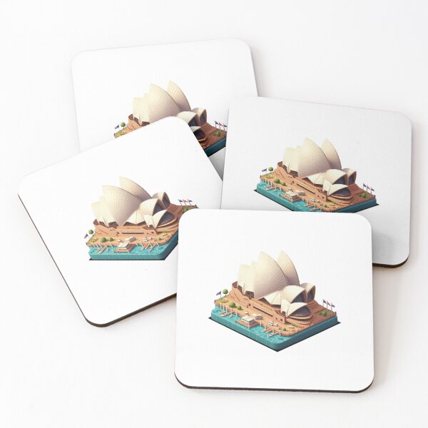 Item preview, Sydney Opera cute isometric 3d designed and sold by TinyTreeHugger.